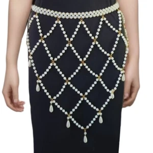 Waist Chain Imitation Pearls Texture Suitable for Festival and Fashion Occasion - Picture 1 of 8