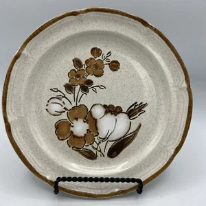 Barock Herbstmesse Teller 7,5" Salat Dessert braun Herz Steinzeug erdig - Bild 1 von 6