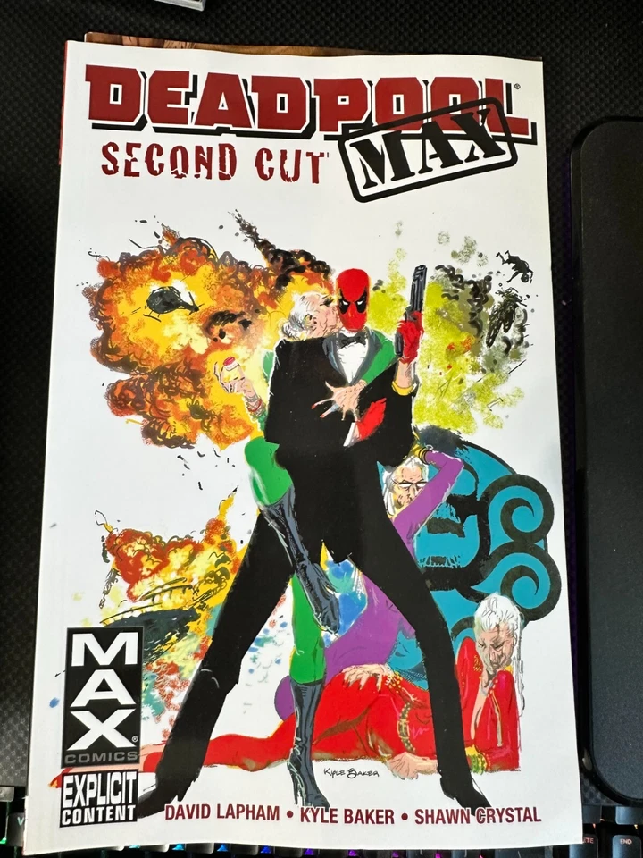 Deadpool MAX Segundo Corte Marvel TPB NUEVO David Lapham & Kyle Baker Merc Foto 1 de 1