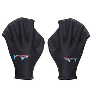 Swimming Gloves Aqua Fit Training Gloves Neoprene Thermal Water Gloves Webbed - Picture 1 of 10