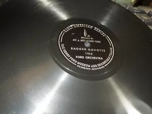 78RPM Henry Ford Museum 110 Ford Orch., Badger Gavotte / Varsovienne, sharp V+E- - Picture 1 of 5