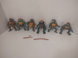 VINTAGE 80s/ 90s Lot of 6 Teenage Mutant Ninja Turtles (TMNT) Action Figures