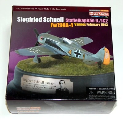 MIB DRAGON WINGS, WARBIRD SERIES, SIEGFRIED SCHNELL FW 190A-4 FEB. 1943 / 50107 - Image 1 of 3