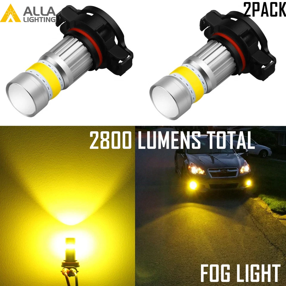 Alla Lighting 2504 72-LED 3000K Yellow Driving Fog Light Bulb Replacement Bright - Image 1 of 4