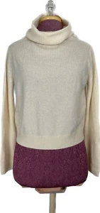 Club Monaco Women's Cropped Sweater Cashmere Butter Cream Size M Retail $249 - Picture 1 of 4