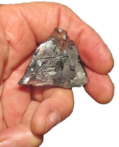 BEAUTIFUL 108 GM. ETCHED CANYON DIABLO METEORITE END CUT ARIZONA - Picture 1 of 8