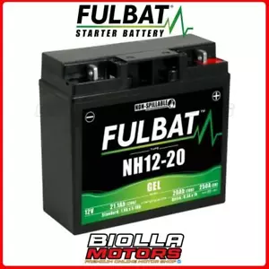 NH12-20 BATTERIA FULBAT A GEL 12V 20AH MOTO SCOOTER QUAD CROSS 12N20AH-BS 425509 - Foto 1 di 5