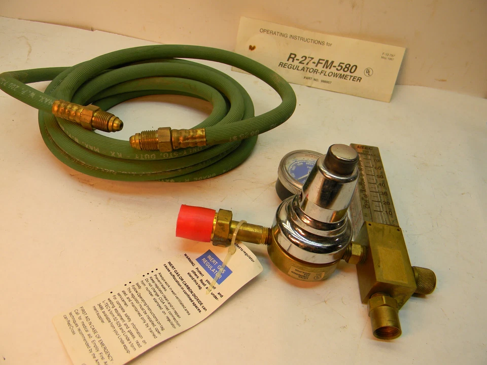 Caudalímetro regulador L-Tec R-27-FM-580 con manguera e instrucciones. Foto 1 de 4