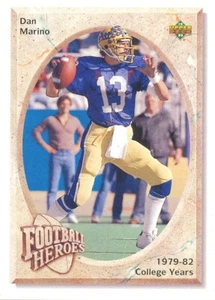 FOOTBALL-HEROES Dan Marino INSERT DOLPHINS Pitt PANTHERS - Picture 1 of 1