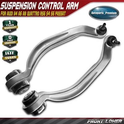 2 x Front Lower Control Arms w/ Ball Joint For Audi A4 A6 A8 Quattro S4 S Passat - Image 1 of 4