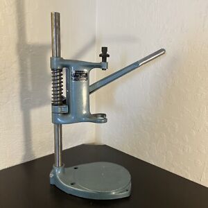 Vintage Black & Decker 1/4" Drill Stand Type 3 Grey Blue Drill Press 20” Tall