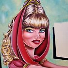 Todd Borenstein ORIGINAL Published Pin Up PAINTED Cover Art Barbara Eden Jeannie
