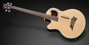 Rockbass Alien Standard, Lefthand, 4-String, Fretless With Lines - Natural Trans - Picture 1 of 1