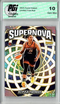 Alyssa Thomas 2025 Panini Instant #SN-13 Supernova 3655 Made Trading Card PGI 10 - Image 1 of 3