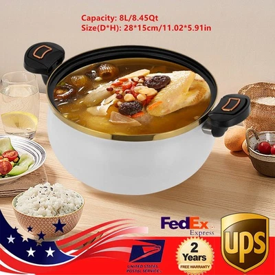 8,45 Quart Multifunktions-Schnellkochtopf Mikro-Schnellkochtopf mit optischem Deckel - Bild 1 von 4