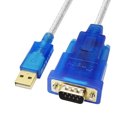 4 Ft USB to Serial Adapter Cable, RS232 DB9 Male Port, FTDI Chipset, Win 10, Mac - Image 1 of 4