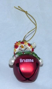 Ganz Personalized BRIANNA Bell Snowman Christmas Ornament 2" - Picture 1 of 3