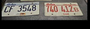 Vintage Illinois License Plates - Picture 1 of 1