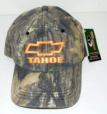 CHEVROLET TAHOE SUV BOWTIE MOSSY OAK CAMO HAT CAP NEW W/ TAGS - Image 1 of 2