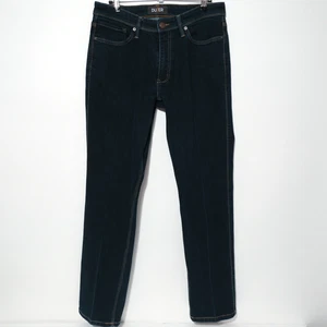 DU/ER Mens Jeans 34 x 32 L2X Athletic Straight Leg Blue Denim Dark Wash Stretch - Picture 1 of 18