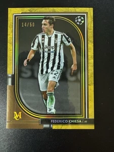 2021-22 Topps Museum Collection UCL Gold /50 Federico Chiesa #44 - Picture 1 of 2