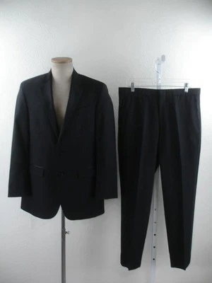 Men's sz 40R Kenneth Cole New York 2-Pc Formal Tuxedo Suit Black Pants 34 X 29 - Image 1 of 4