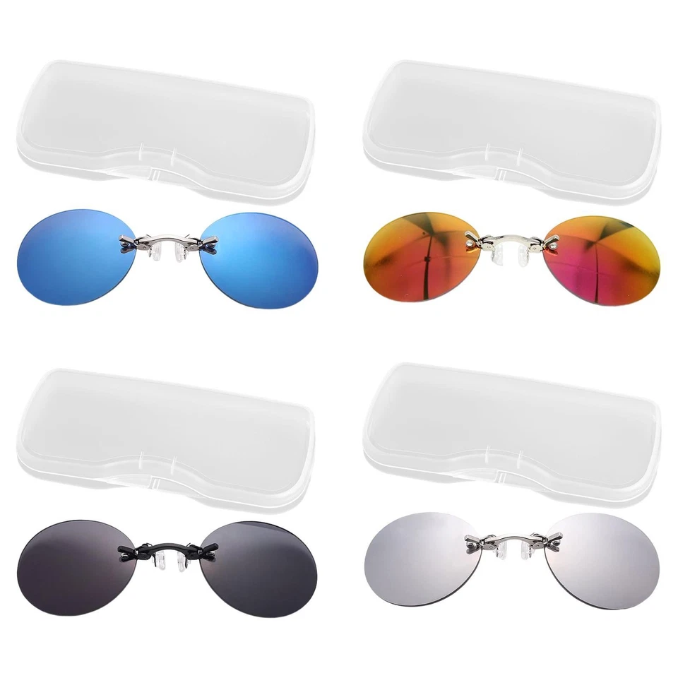Clip On Nose Lunettes de Soleil Protection UV Anti Reflet Compact pour Femme - Photo 1/1