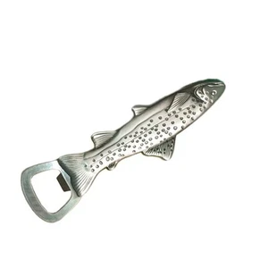 Élégant ouvre-bouteille à poisson truite avec aimant idéal pour toute config - Photo 1/12