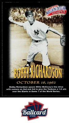 1997-98 Fleer Million Dollar Moments #27 Bobby Richardson - Image 1 of 2