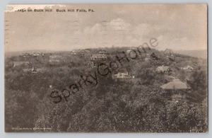 Postal publicada en 1934 Cottage on Buck Hill, Buck Hill Falls PA - Imagen 1 de 2