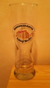 altes Weizenbierglas 0,5L, SANDERSDORFER SCHLOSS WEISSE - Bild 1 von 2
