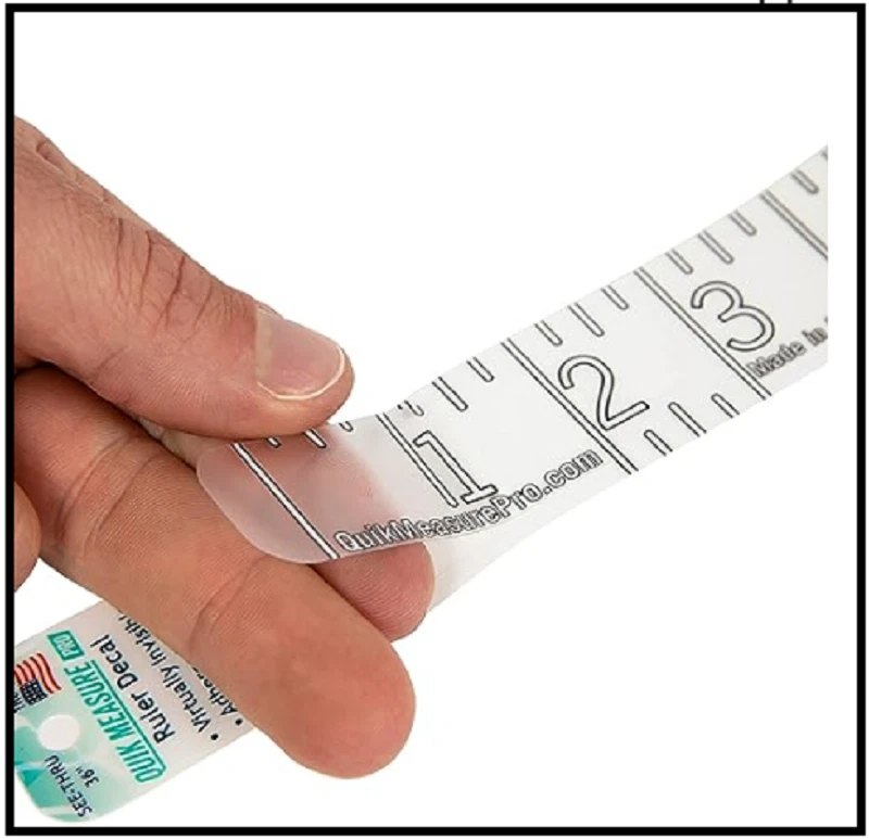Measuring Sticker Fish Ruler Transparent Self Adhesive Tape Measure Clean Design