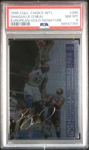 1994-95 Upper Deck Collector Choice Gold Sig FOIL #390 Shaquille O'Neal SP PSA 8 - Foto 1 di 4