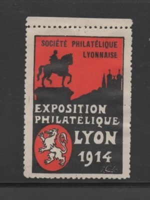 FRANCE -- LYON  -- Vignette, cinderella - Exposition Philatélique  LYON 1914 - Photo 1/2