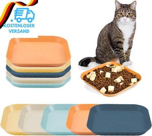 Katzenschüssel 10 Stück Katzennapf Flach, Fressnapf Katze Quadrat (14.5 X 14.5 X - Bild 1 von 12