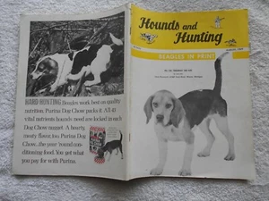 HOUNDS AND HUNTING-(BEAGLES IN PRINT) Magazine-AUGUST,1969 - Picture 1 of 2