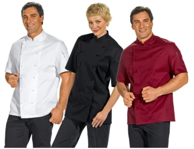 W12/1094 Kochjacke Bäckerjacke Damen und Herren 1/2 Arm Leiber pflegeleicht