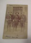 ANTIQUE WWI U.S. MILITARY SOLDIERS in FRANCE 1919 REAL PHOTO POSTCARD