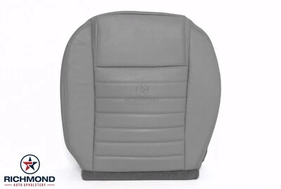 Ford Mustang V8 2006 2007 cubierta de asiento de cuero de repuesto inferior del lado del conductor gris Foto 1 de 4