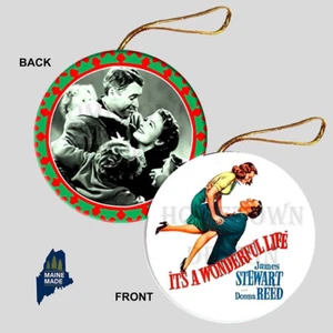 ITS A WONDERFUL LIFE Christmas Ornament Collectible Gift Vintage Movie Stewart - Picture 1 of 1