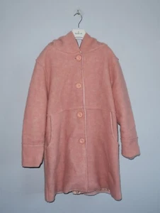ESCADA MARGARETHA LEY Womens Vintage Pink Hooded Coat Jacket Size 38 - Picture 1 of 9