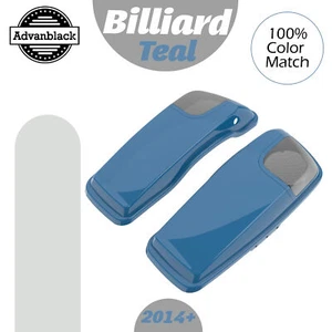 Billiard Teal 5x7 inch Saddlebag Speaker Lids Audio Cover Fits 2014+ Harley - Picture 1 of 7