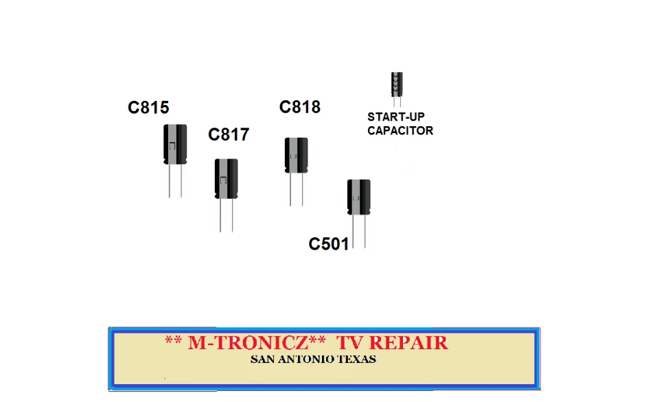 CAPACITOR KIT FOR  Acer AL1916W AL1916WA  ET.1916B POWER SUPPLY  ILPI-025 - Image 1 of 1