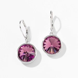 Touchstone Crystals by Swarovski LULU Earrings IRIS Crystal Rhodium Plating - Picture 1 of 3