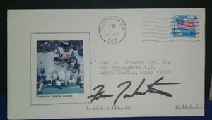 HOF FRAN TARKENTON AUTOGRAPHED ENVELOPE   PM Aug 31, 1989. Minnesota Vikings - Picture 1 of 2