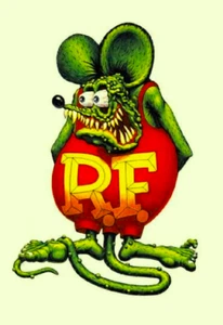 RAT FINK - BIG DADDY ROTH - REFRIGERATOR PHOTO MAGNET 3"-5" - Picture 1 of 3