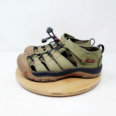KEEN Newport H2 Kids 3 Green Khaki Sandals Water Sport Hiking Shoes Boy Girl - Image 1 of 4