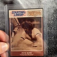 1989 Starting Lineup - Baseball Greats - Pete Rose “Charlie Hustle" Card