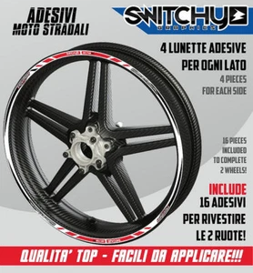 KIT ADESIVI GRAFICHE FAST WHITE CERCHI RIMS TRIUMPH DAYTONA 675 - 675 R - Picture 1 of 1