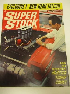 BACK ISSUE SUPER STOCK & DRAG ILLUSTRATED OCTOBER 1965, DYNO DON,  SOX, SEATON - Imagem 1 de 4